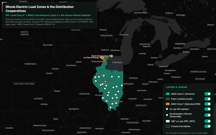Illinois load zones map