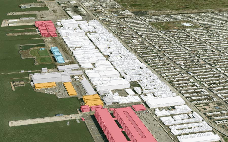 Sunset Park digital twin, 3D waterfront model